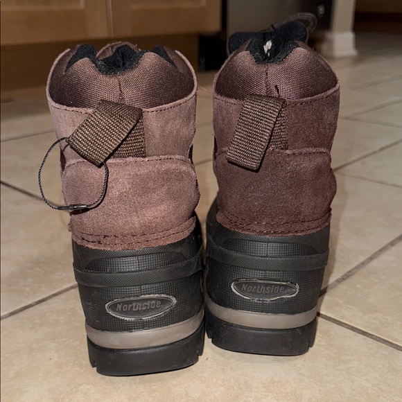 Brown and Black Winter Boots - Picture 3 of 5